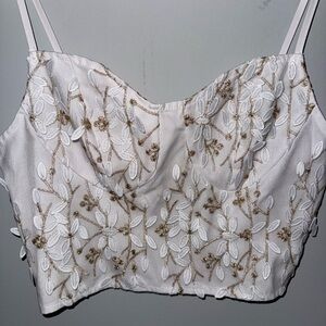 SHEIN White Satin Fabric